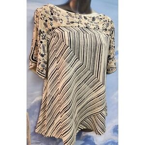 Benares M Embroidered Sleeve  Boho Blouse LNC!
